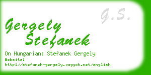 gergely stefanek business card